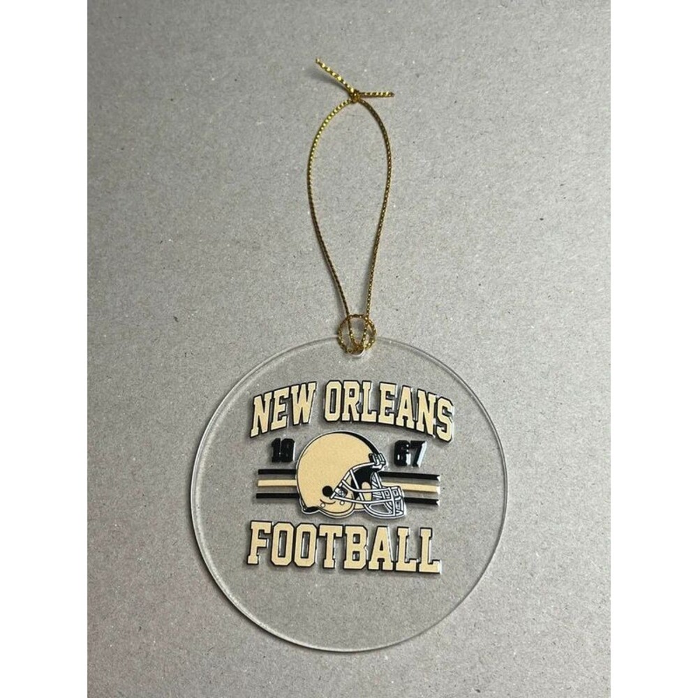 Football Christmas Tree New Orleans Ornament